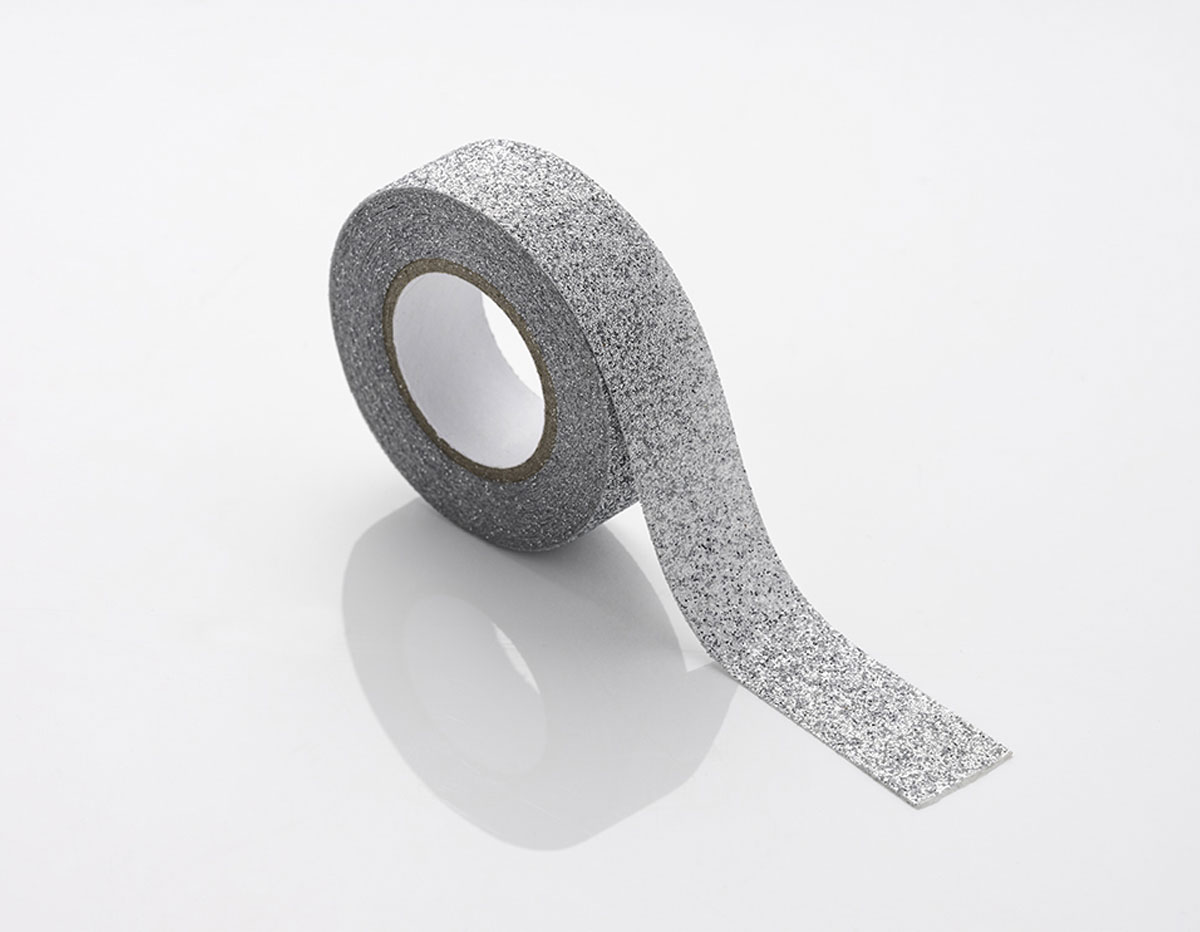 NI310M Ruban adhesif masking tape glitter argente Collection Mint NIO