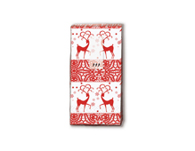P01253 Mouchoirs TT TWO DEERS RED 11x5 5cm (10u ) Paper Design - Article