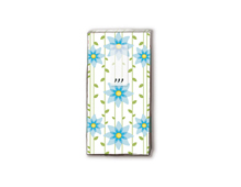 P01317 Mouchoirs TT SIMPLE BLUE FLOWER 11X5 5cm (10u ) Paper Design - Article