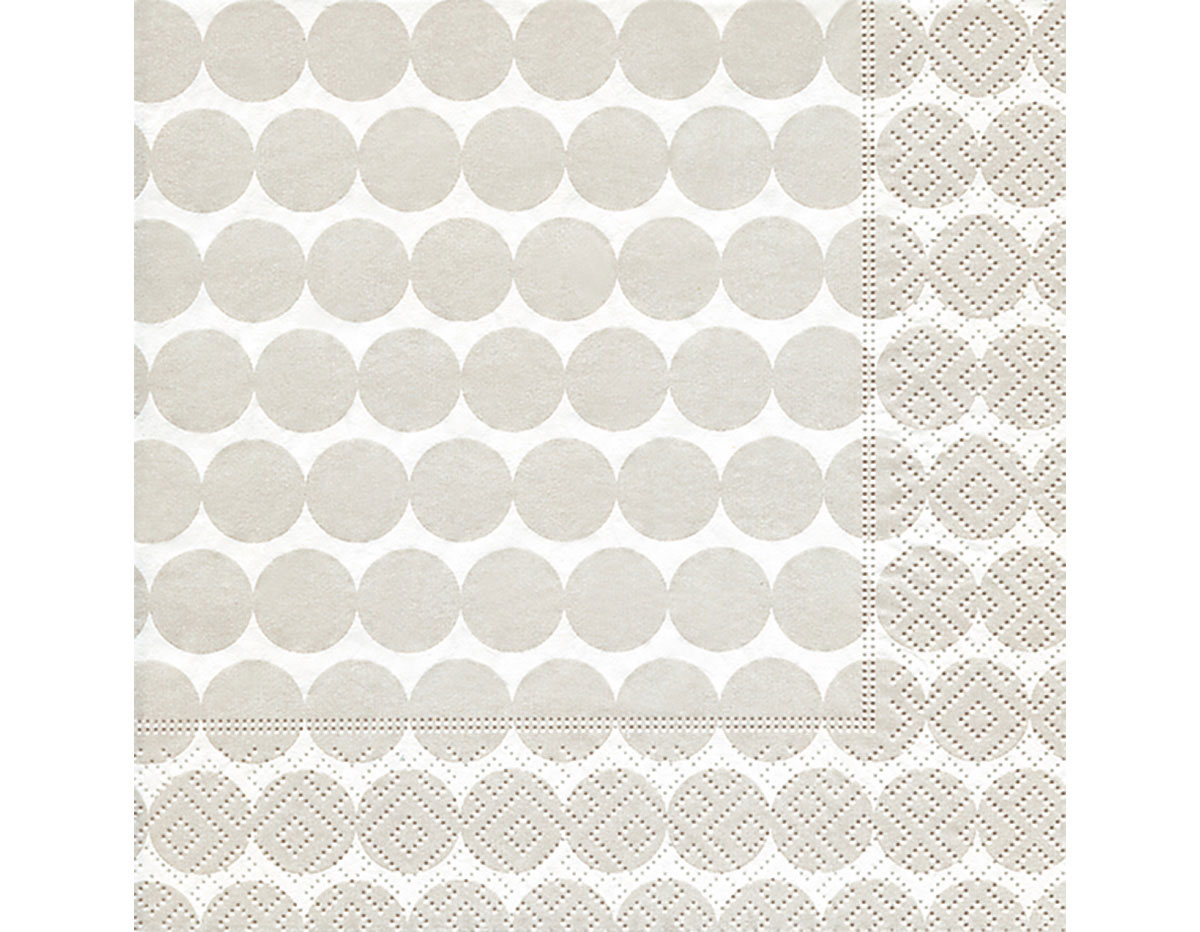 P200111 Servilletas papel Dot pattern grey Paper Design