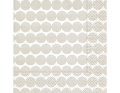 P200111 Servilletas papel Dot pattern grey Paper Design - Ítem
