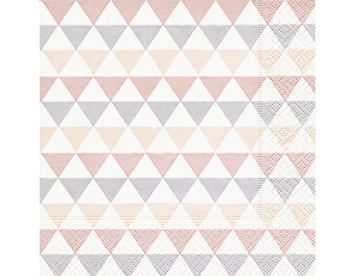 P200121 Servilletas papel Triangle pattern Paper Design