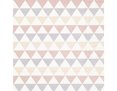 P200121 Servilletas papel Triangle pattern Paper Design - Ítem