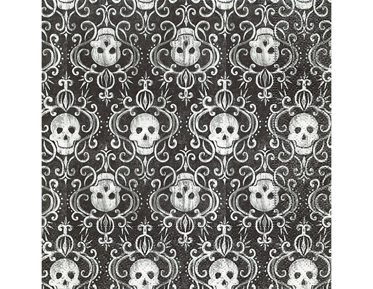 P200188 Serviettes papier Skulls Paper Design