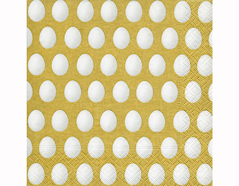 P200230 Serviettes papier White eggs gold 33x33cm 20u Paper Design - Article
