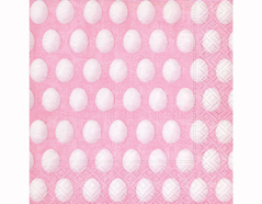P200232 Servilletas papel White eggs pink 33x33cm 20u Paper Design - Ítem