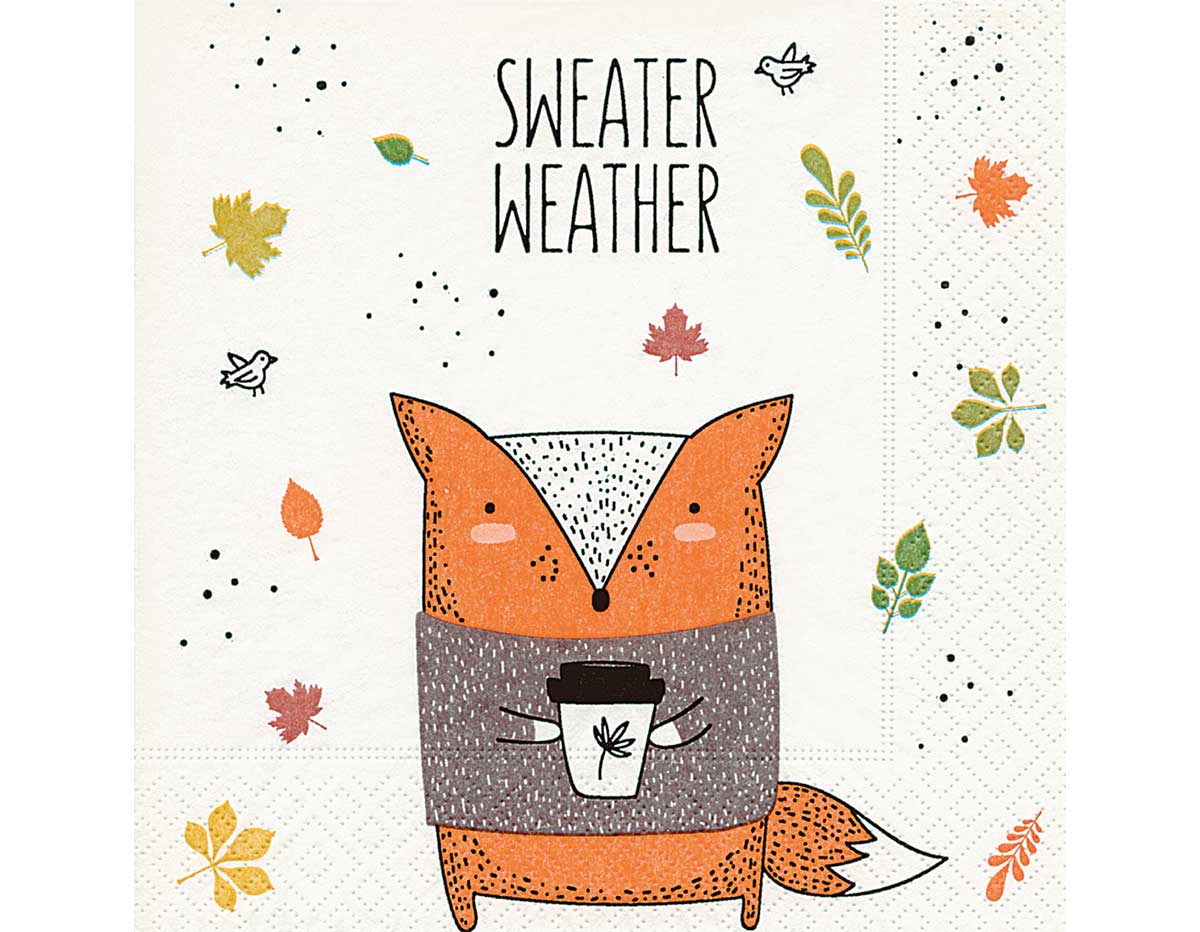 P200730 Serviettes de papier Sweater weather Paper Design