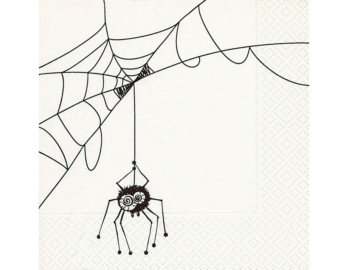 P200742 Serviettes de papier Spider net Paper Design