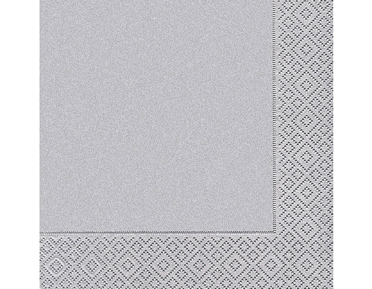 P20086 Serviettes papier uni silver Paper Design