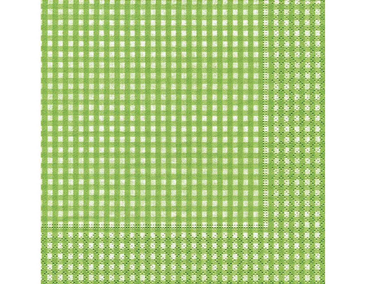 P20974 Serviettes papier vichy green Paper Design