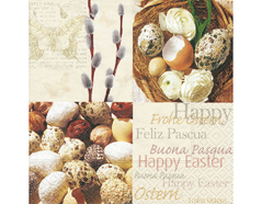 P21371 Serviettes papier naturel eggs Paper Design - Article