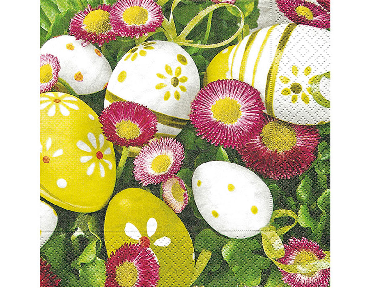 P21376 Serviettes papier eggs and bellis Paper Design