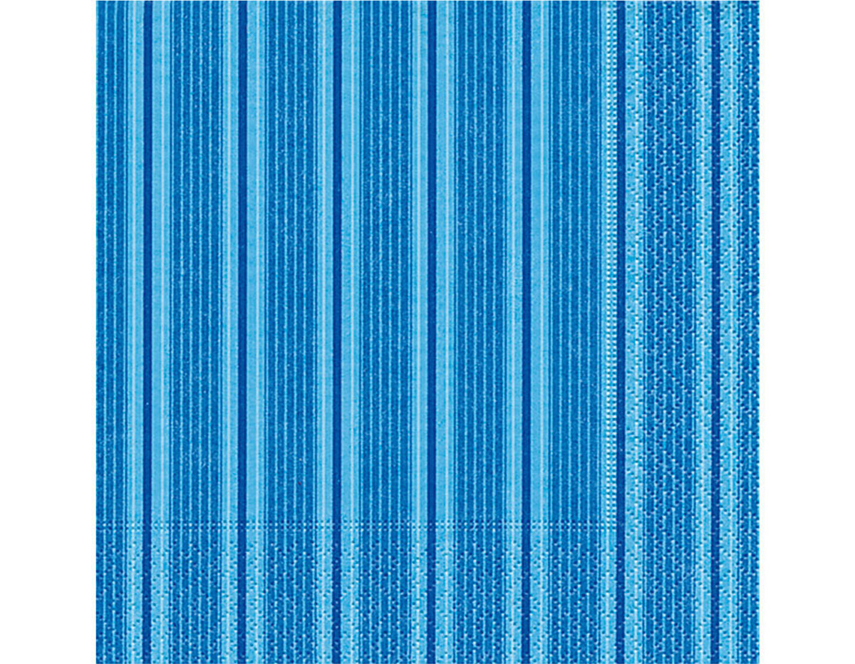 P21744 Serviettes papier unique stripes blue Paper Design