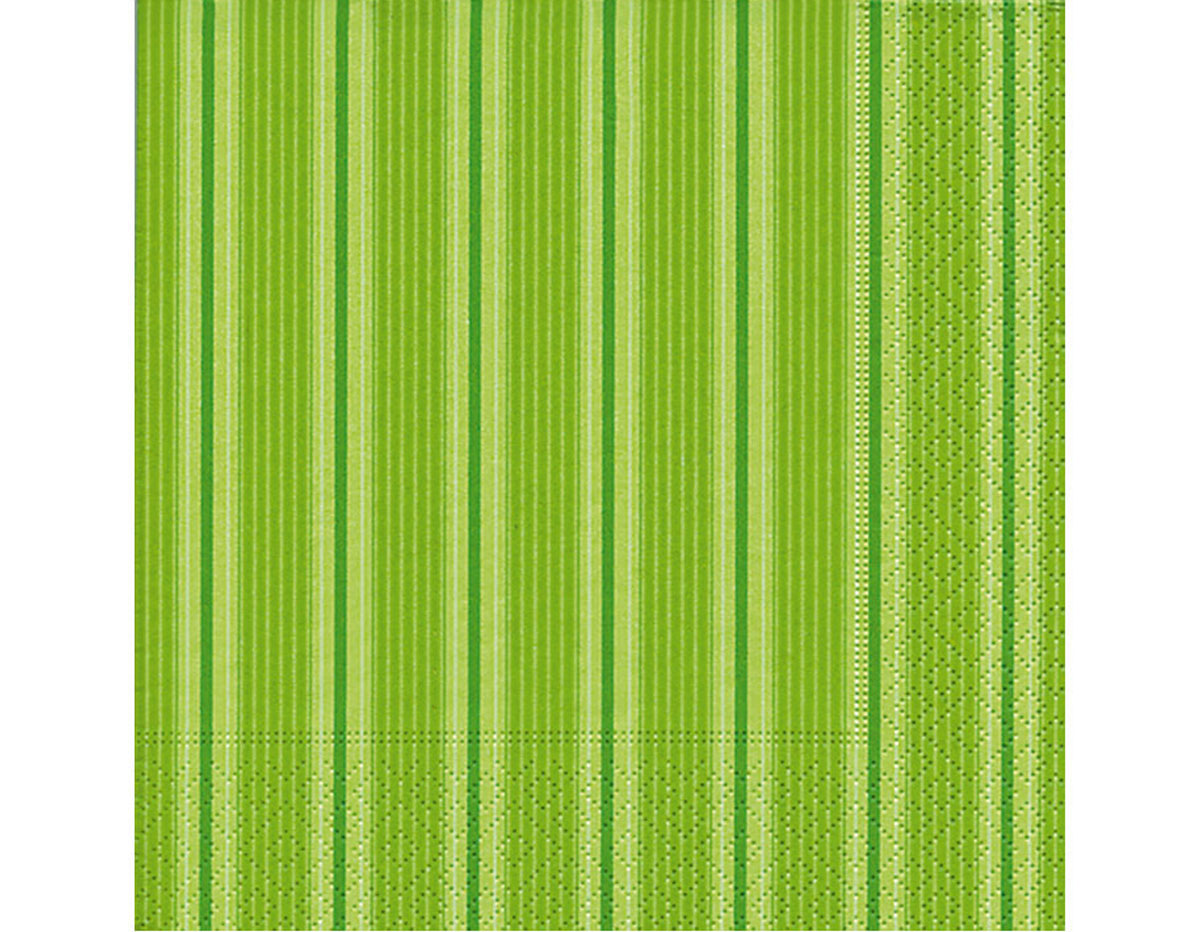 P21745 Serviettes papier unique stripes green Paper Design