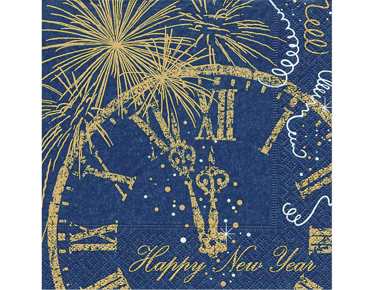 P27082 Serviettes de papier Welcome New Year Paper Design