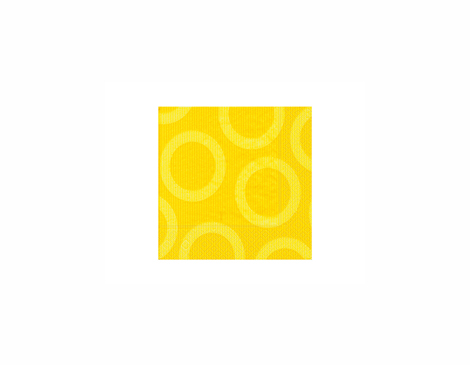P28200 Serviettes cercles jaunes 33x33 (20u ) Paper Design