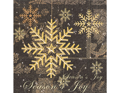 P600002 Serviettes papier Season s joy gold Paper Design - Article