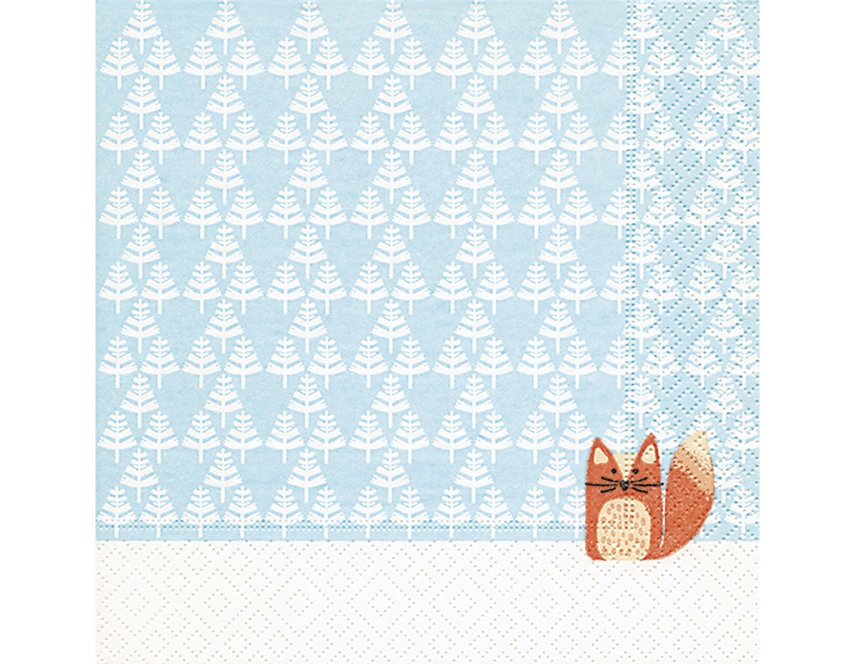 P600069 Serviettes papier Lonely fox Paper Design
