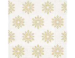 P600076 Servilletas papel Starry white and gold Paper Design - Ítem