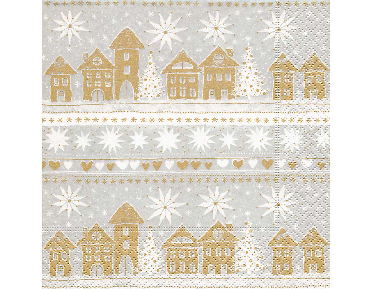 P600226 Serviettes de papier Golden village Paper Design