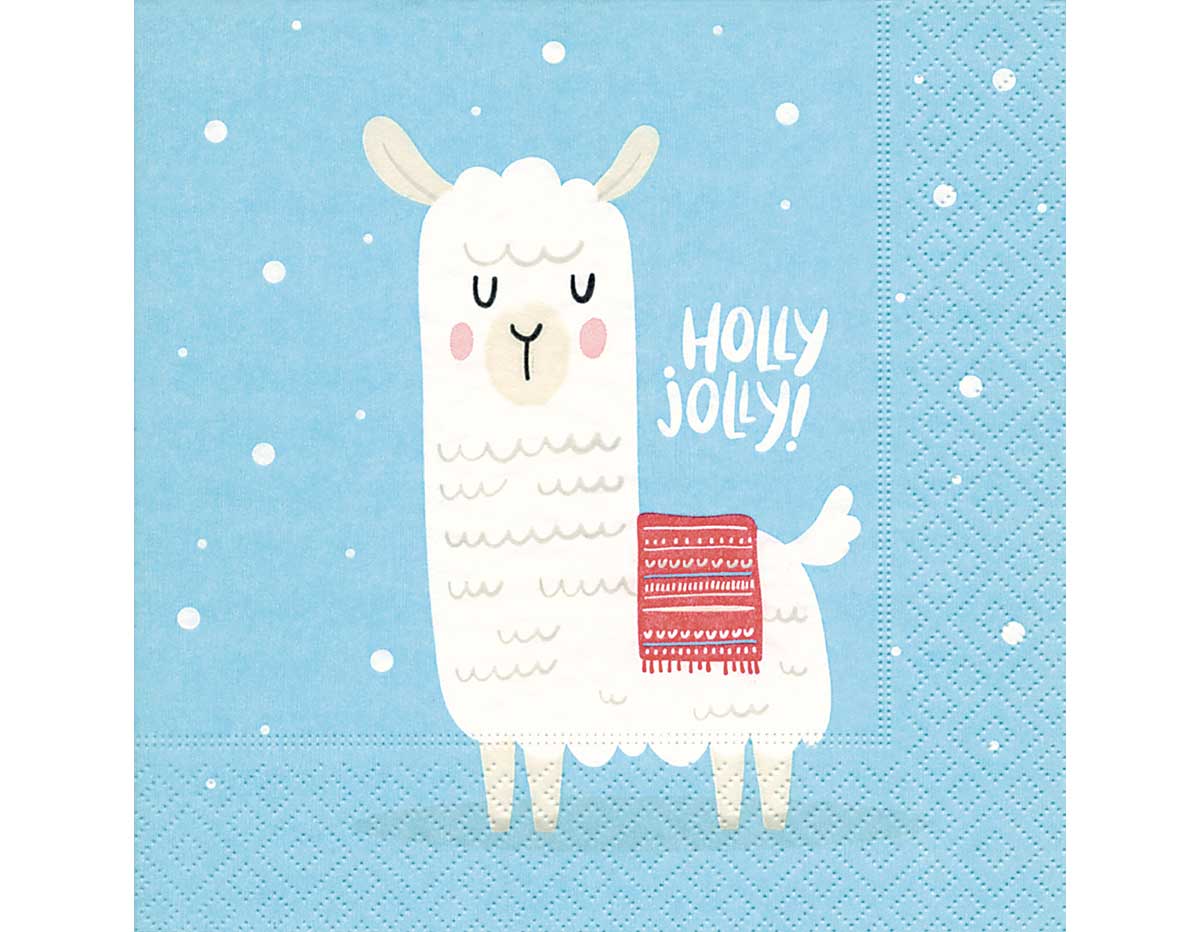P600270 Servilletas papel Holly jolly Paper Design