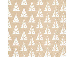 P600300 Serviettes de papier Pointed trees white Paper Design - Article