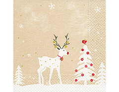 P600311 Serviettes de papier Cute deer Paper Design - Article