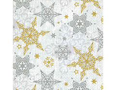 P600317 Servilletas papel Delicate stars silver Paper Design - Ítem