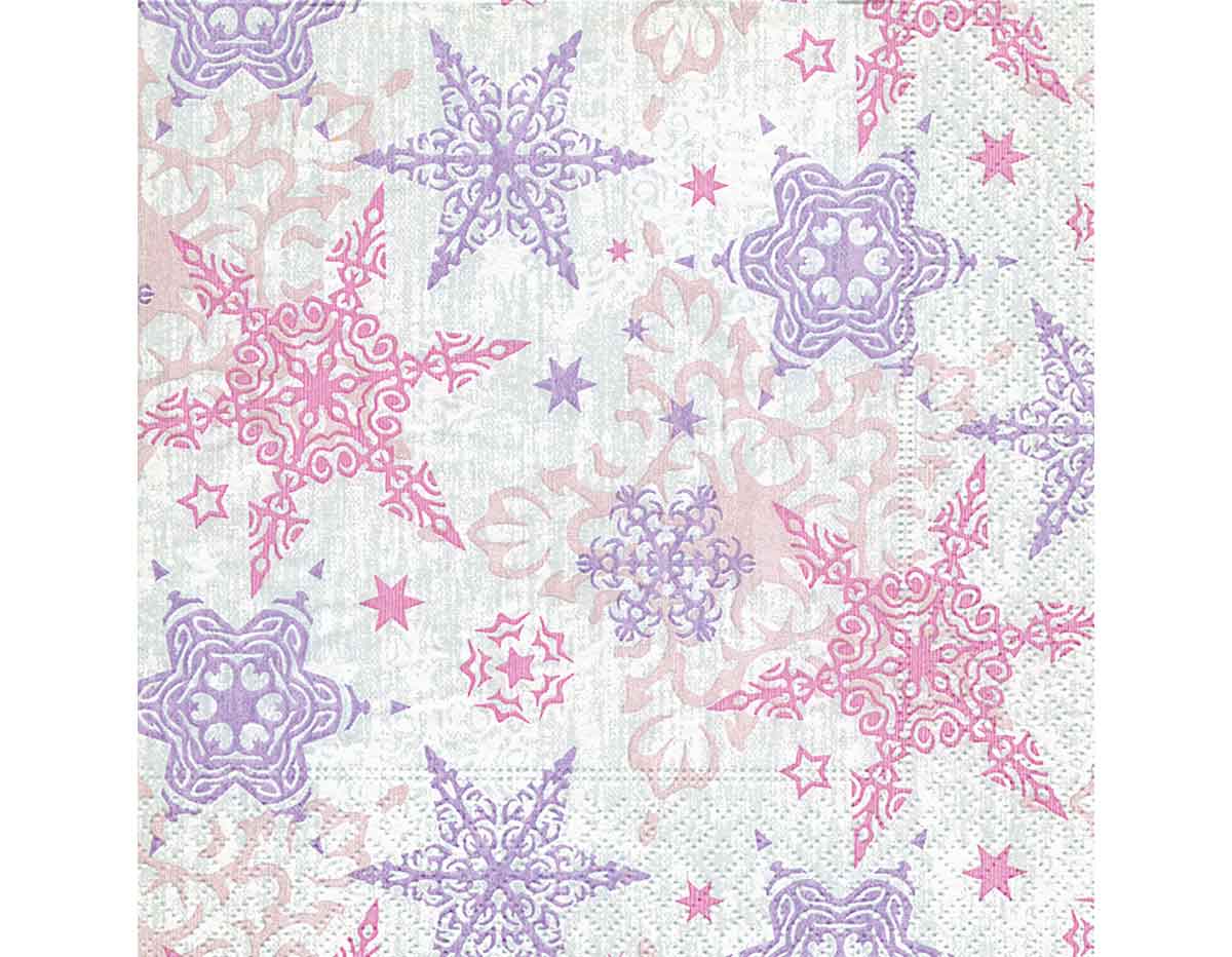 P600318 Serviettes de papier Delicate stars rose Paper Design