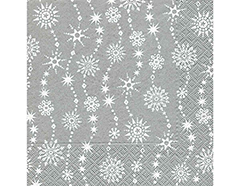 P600329 Serviettes de papier Chrystal waves silver Paper Design - Article