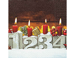 P600337 Serviettes de papier Four candles Paper Design - Article