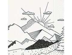P600345 Servilletas papel Graphical landscape Paper Design - Ítem