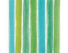 PLN0856 Serviettes papier Painted stripes blue Paper Design - Article