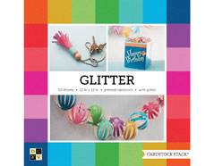PS-016-00027 Set 30 cartulinas Cardstock Stack Glitter DCWV - Ítem