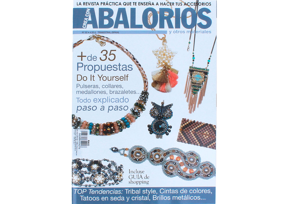 RA52 Revista CUENTAS Y ABALORIOS Crea con Abalorios mas de 35 propuestas Do It Yourself n52 Crea con abalorios