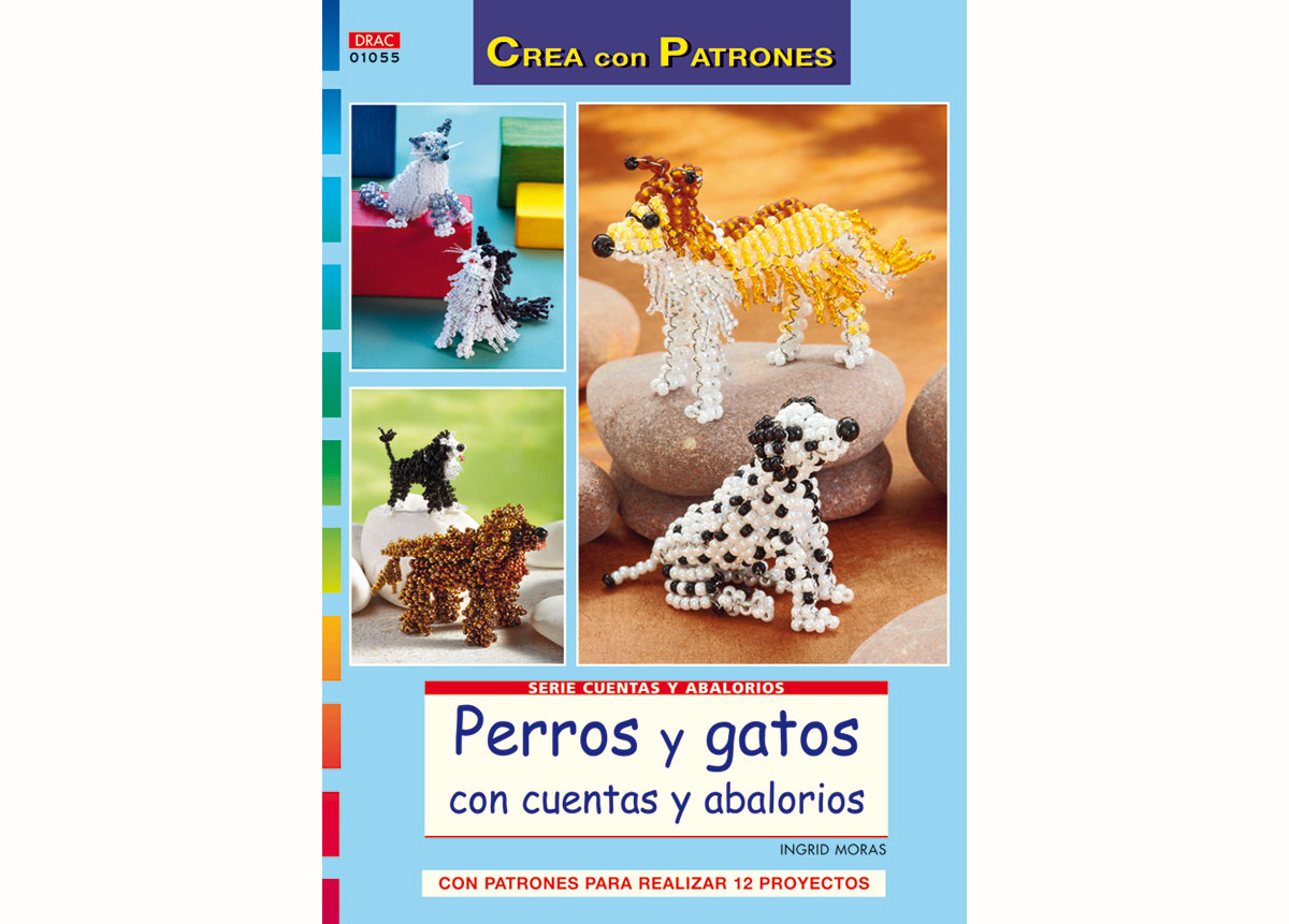 RD1055 Revista CUENTAS Y ABALORIOS Perros y gatos con cuentas y abalorios El drac