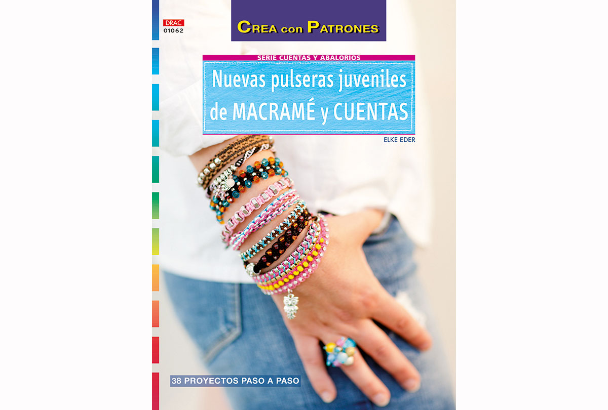 RD1062 Revista CUENTAS Y ABALORIOS Nuevas pulseras juveniles de macrame y cuentas El drac