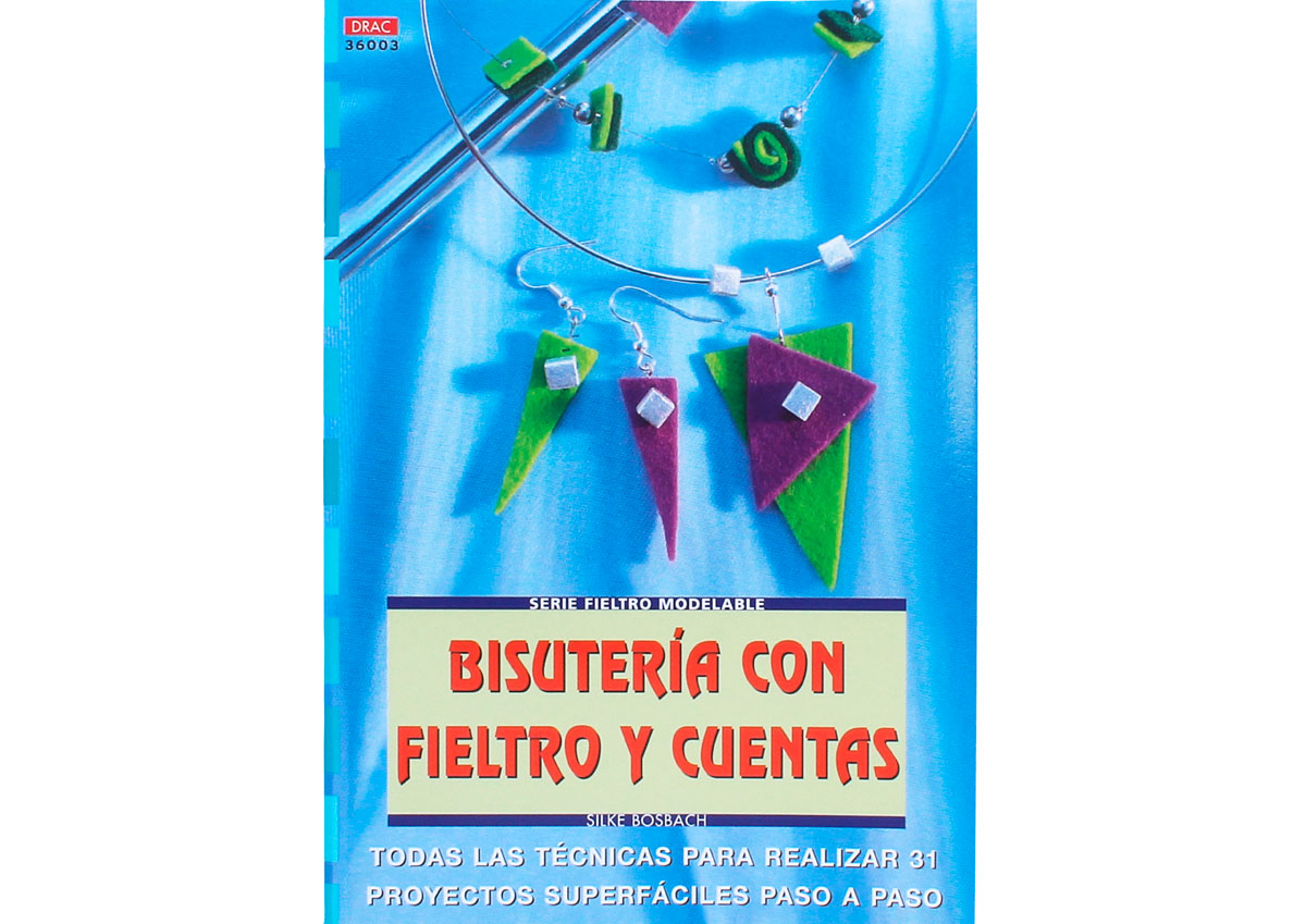 RD36003 Revista CUENTAS Y ABALORIOS FIELTRO Bisuteria con fieltro y cuentas El drac