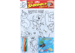 S1060-11 Kit plastique magique Dapper Dogs avec 6 designs et accessoires Shrinkles - Article