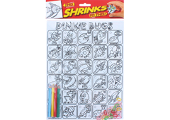 S1062-40 Kit chaines plastique magique Dinki Bugs avec designs et anneaux pour enchainer Shrinkles - Article