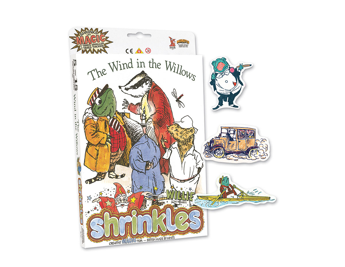 S1421 Kit plastico magico Wind in the Willows con multiples disenos y accesorios Shrinkles