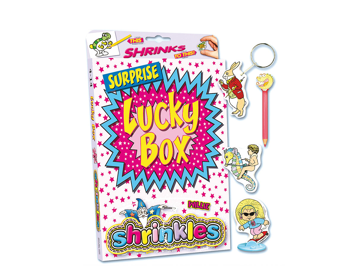 S1450 Kit plastique magique Lucky Box avec multiples designs et accessoires Shrinkles
