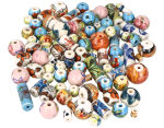 SP-213500 Perles ceramique formes et tailles assorties 300gr 100u Aprox Innspiro - Article2