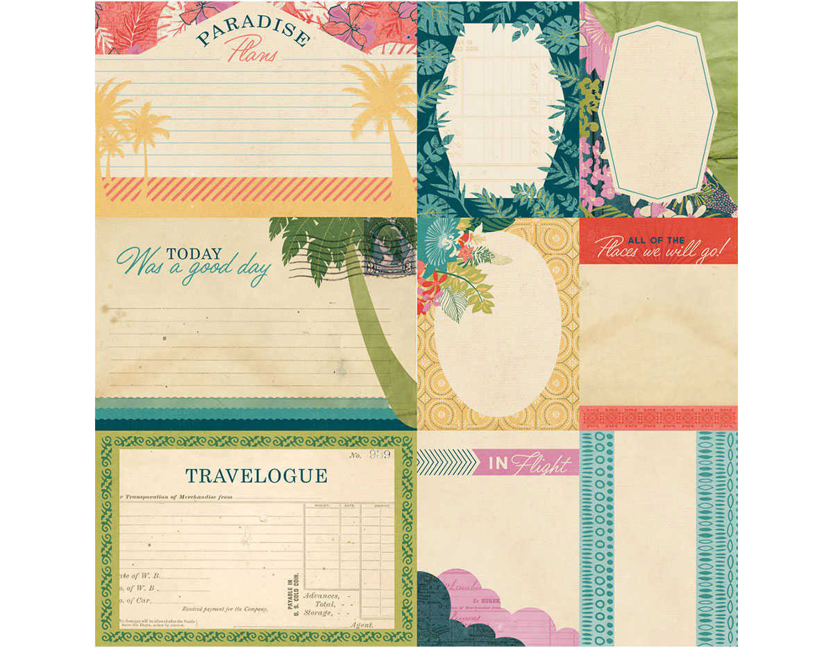 SPA-4854 Cartes notes journalieres SOUTH PACIFIC Basic Grey