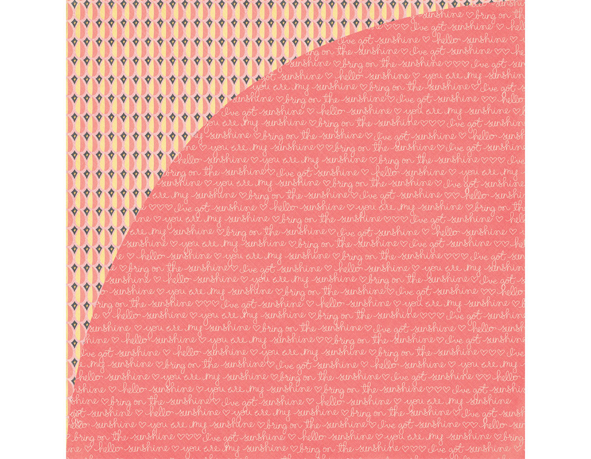 SUN-4960 Papel doble cara SUN KISSED Droplet Basic Grey