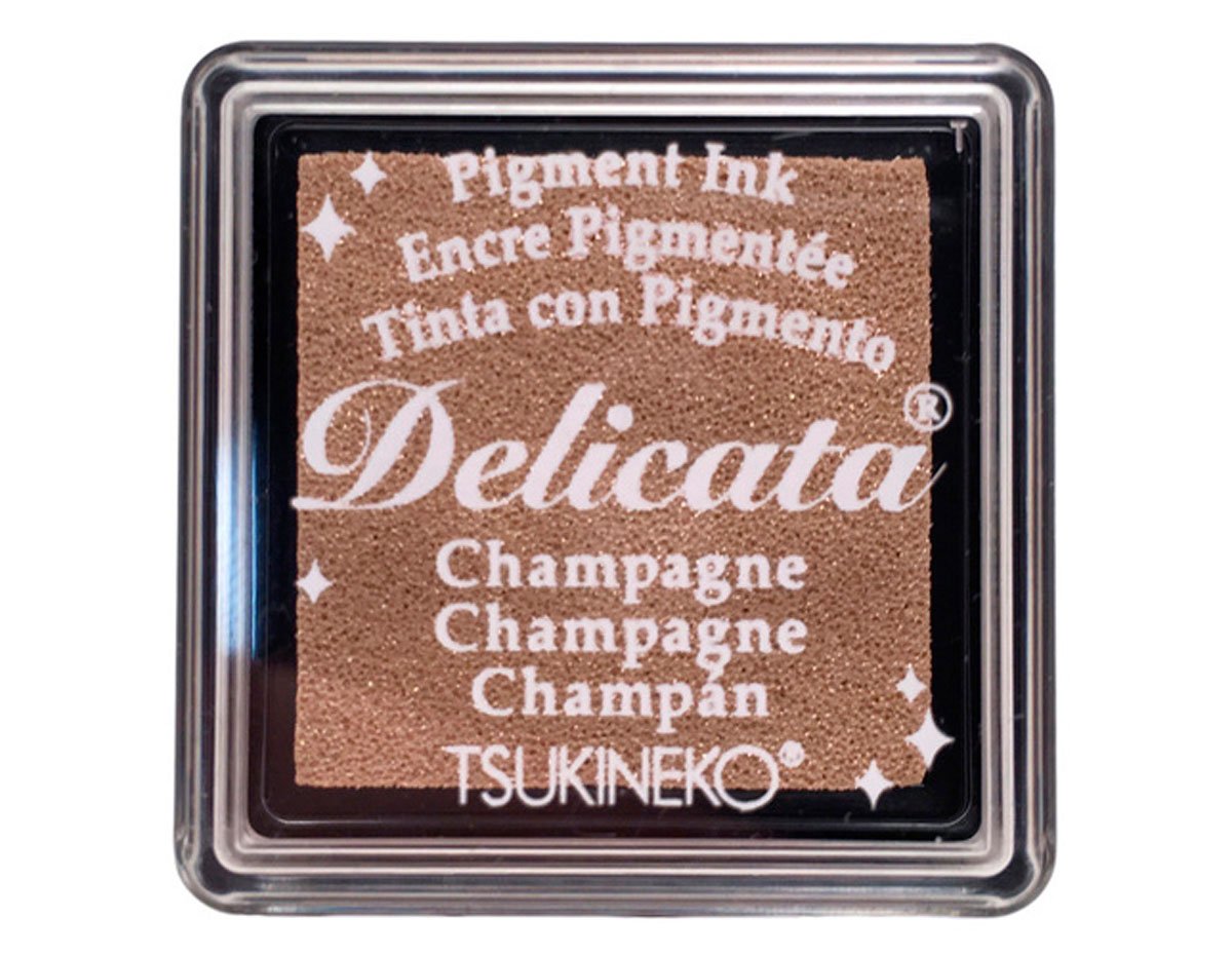 TDE-SML-196 Encre DELICATA couleur champagne metallique brillant Tsukineko
