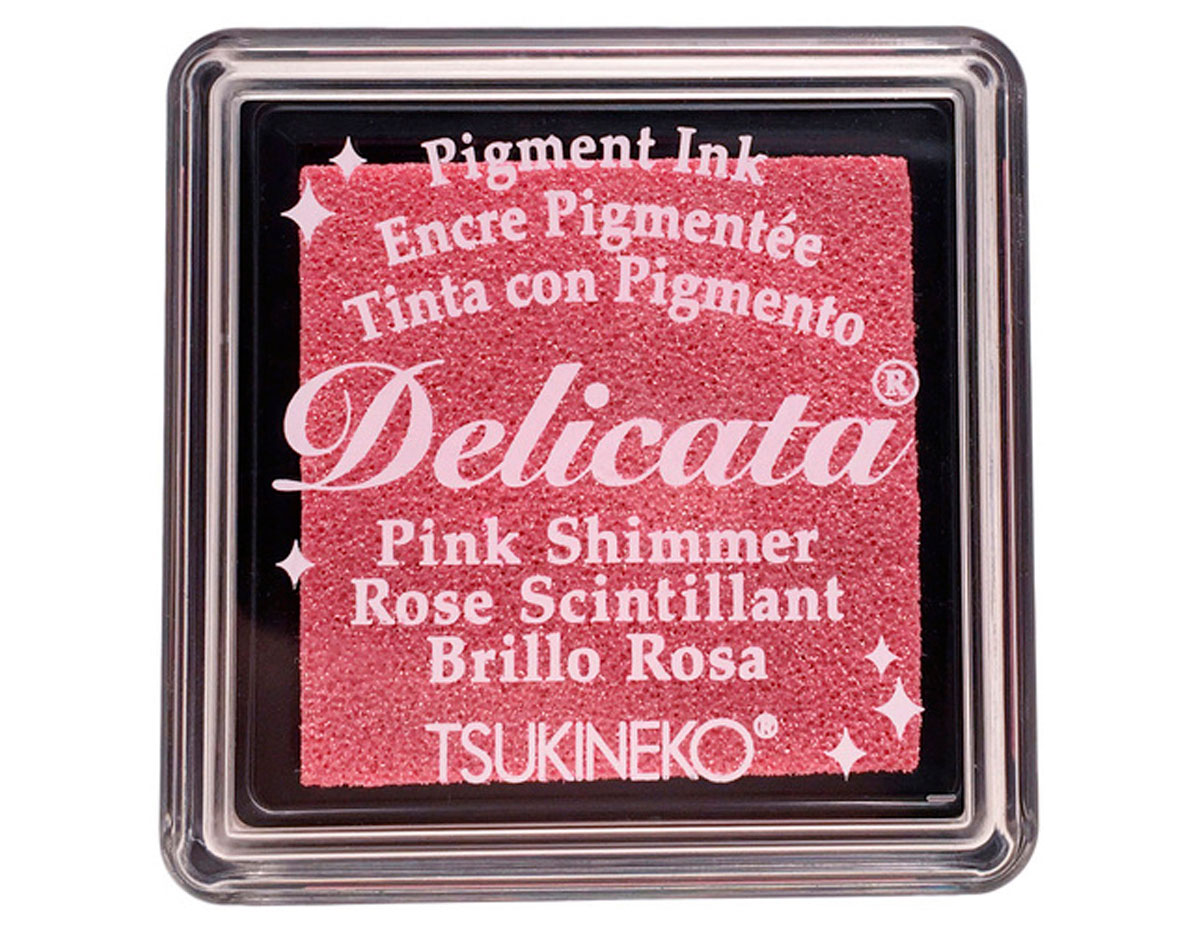 TDE-SML-333 Encre DELICATA couleur rose scintillant metallique brillant Tsukineko
