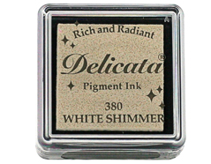 TDE-SML-380 Tinta DELICATA color blanco metalica brillante Tsukineko - Ítem