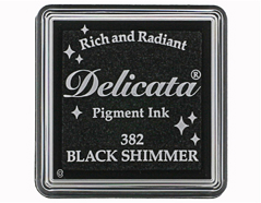 TDE-SML-382 Tinta DELICATA color negro metalica brillante Tsukineko - Ítem