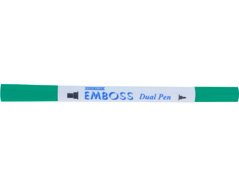 TEM-11 Rotulador para EMBOSS dual color esmeralda caligrafia 1 Tsukineko - Ítem